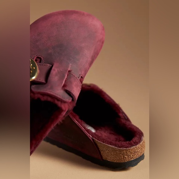 NWT BIRKENSTOCK BIG BUCKLE Boston Shearling Clogs! - Picture 5 of 11